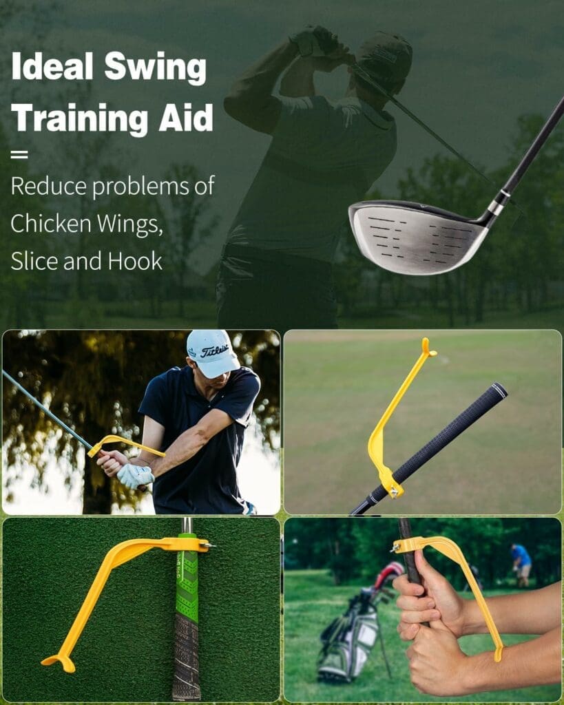 Vibit Golf Training Wrist Hinge Golf Swing Training Aid Swing Correcting Trainer Tool for Golfers Beginners Arm Elbow Posture Teaching Accessory for Golf Club Practice